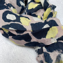 Load image into Gallery viewer, Yellow Neutral Leopard Scarf
