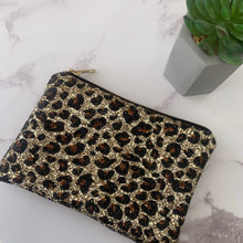 Load image into Gallery viewer, Leopard Gold Clutch