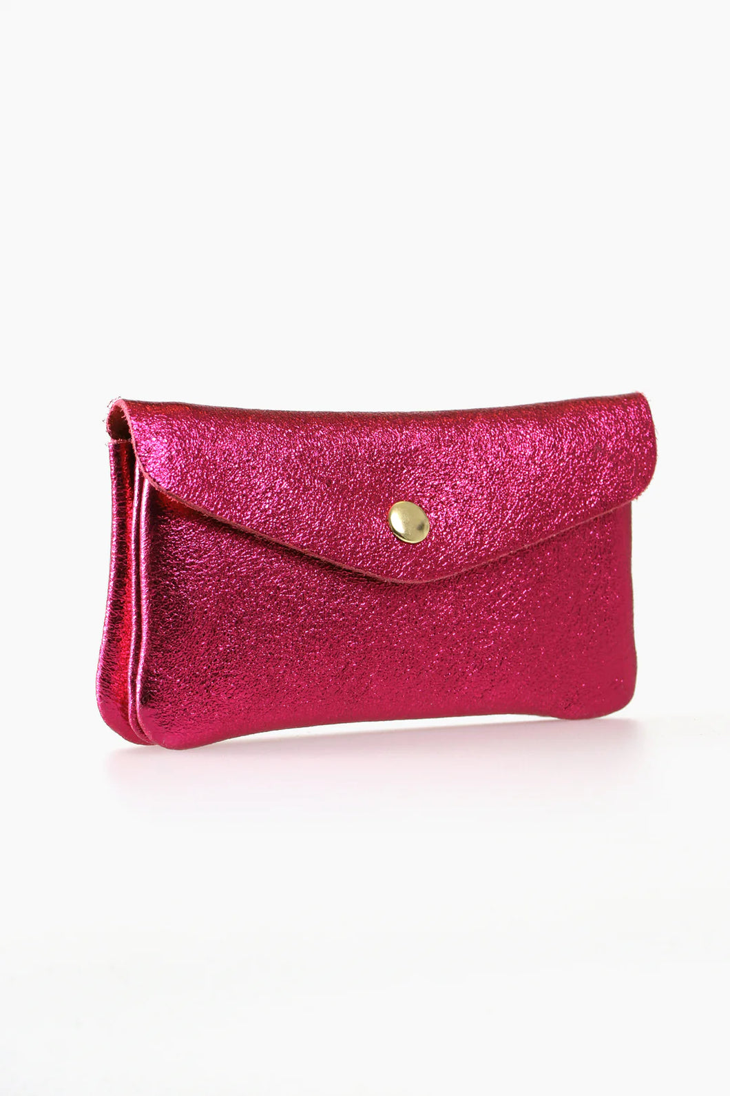 Magenta Leather Coin Purse
