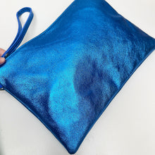 Load image into Gallery viewer, Metallic Leather Clutch
