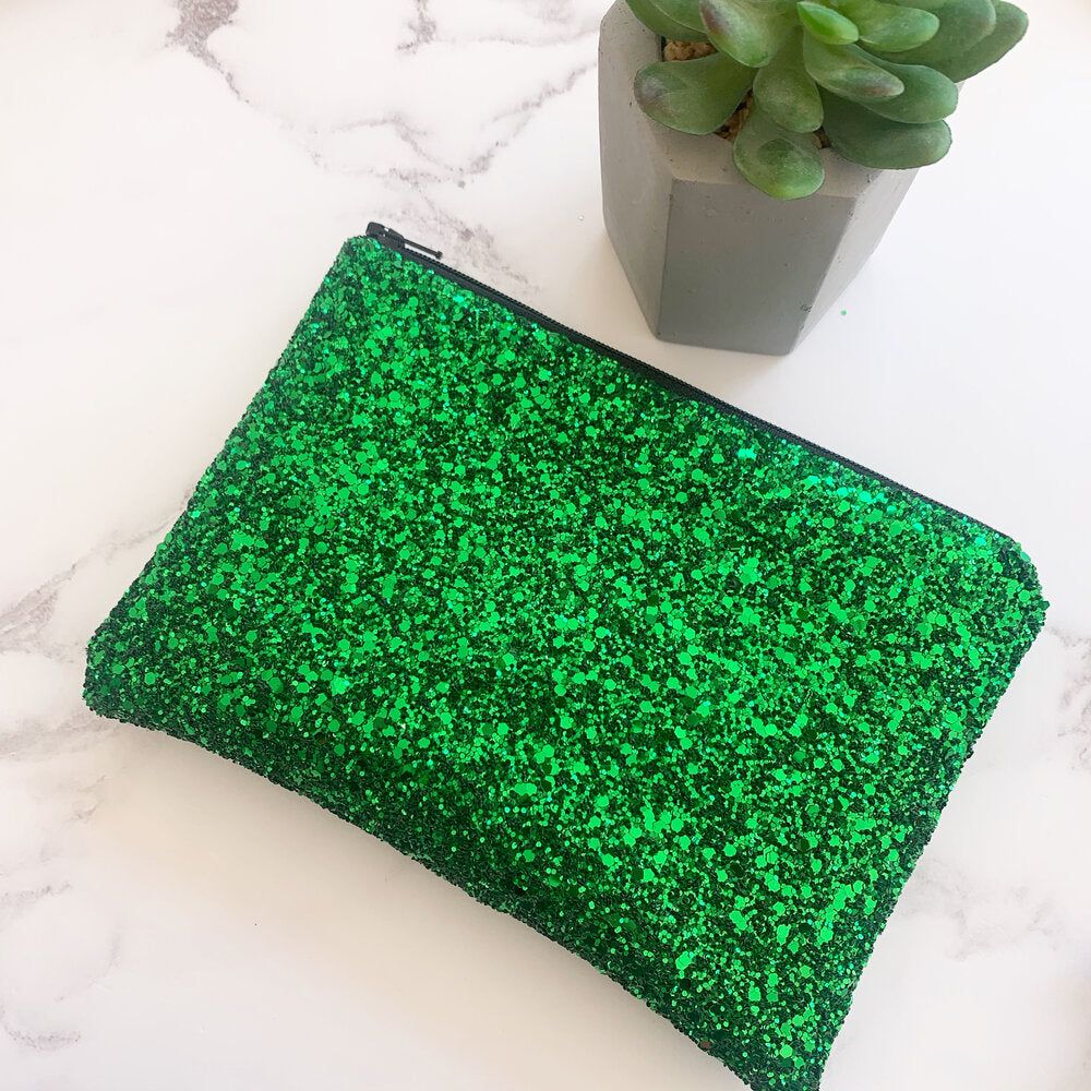 Emerald Glitter Bag