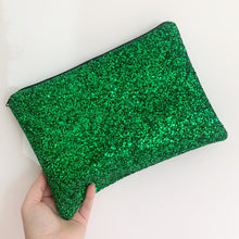 Load image into Gallery viewer, Emerald Glitter Bag
