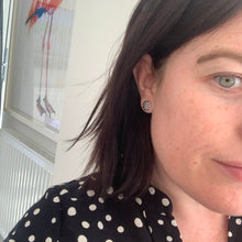 Load image into Gallery viewer, Gold Snowflake Earrings
