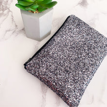 Load image into Gallery viewer, Gunmetal Glitter Bag
