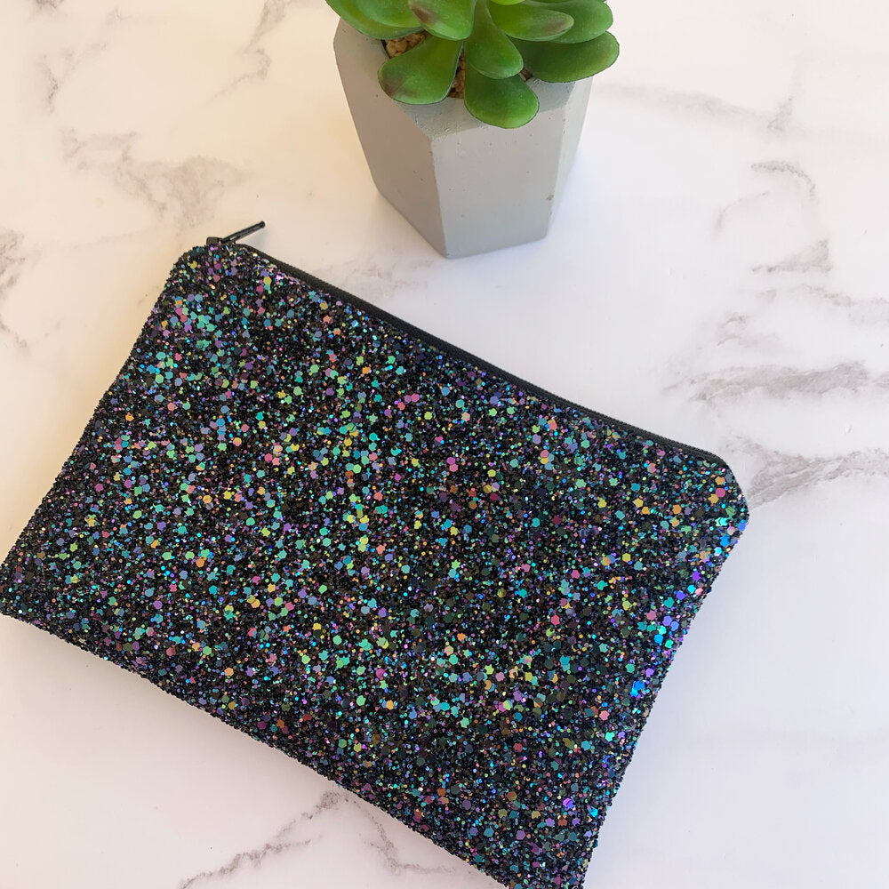Petrol Glitter Bag