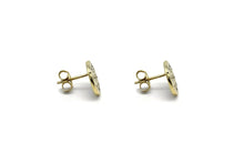 Load image into Gallery viewer, Gold Snowflake Earrings
