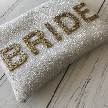 Load image into Gallery viewer, Bride Glitter Bag in Stardust white
