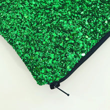 Load image into Gallery viewer, Emerald Glitter Bag

