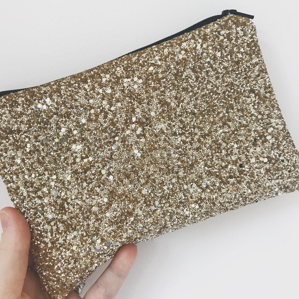 Gold Glitter Bag