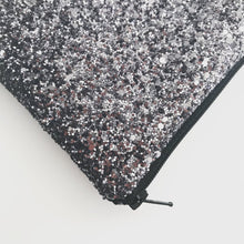 Load image into Gallery viewer, Gunmetal Glitter Bag
