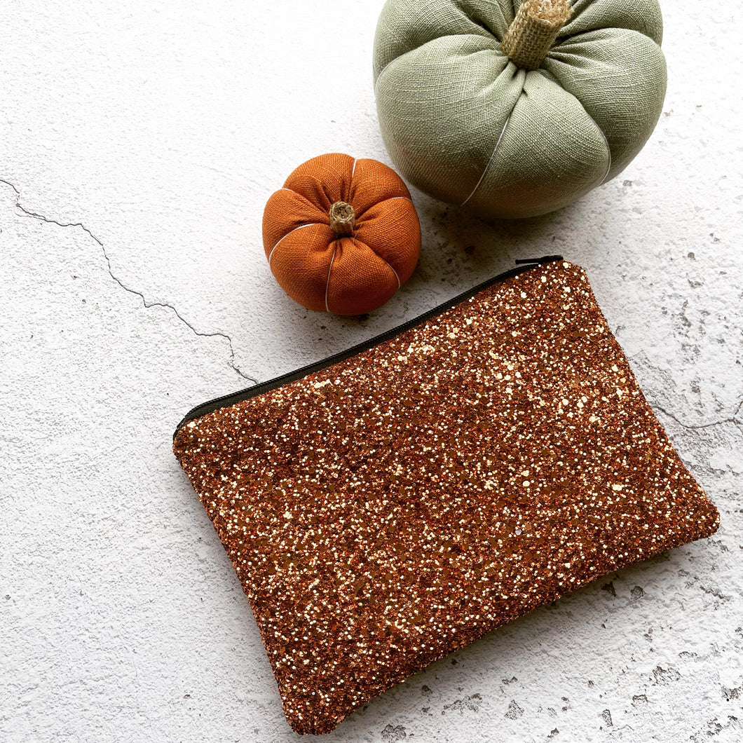 Copper Glitter Bag
