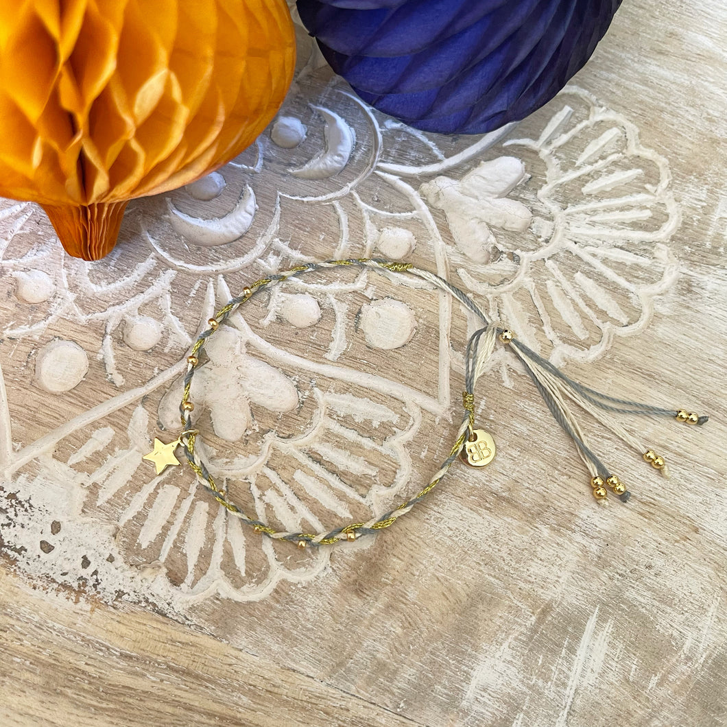 Gold and Silver Bracelet with gold star