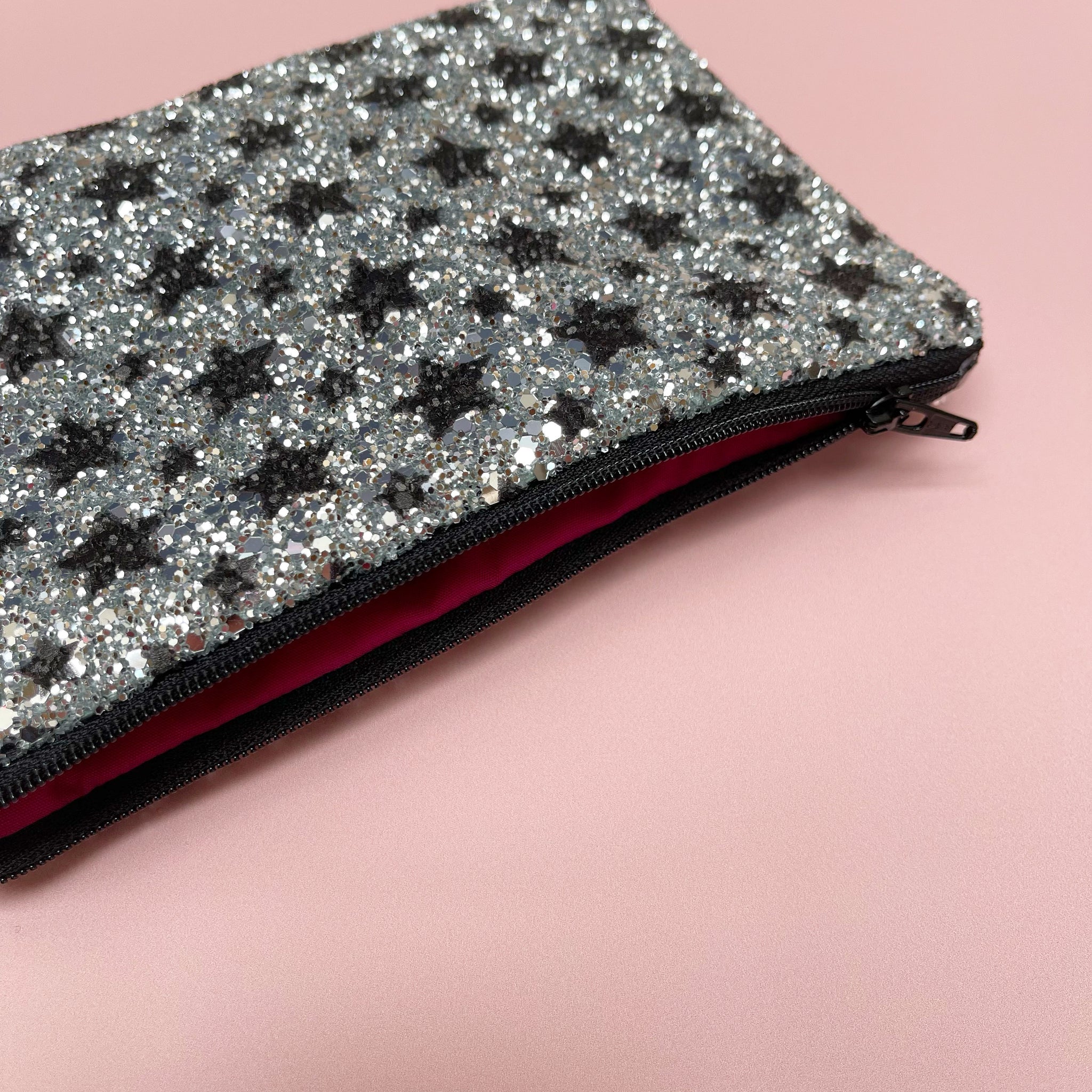 Sparkly silver clutch clearance