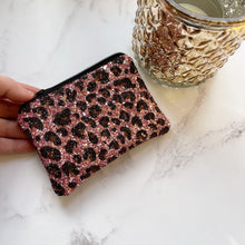 Load image into Gallery viewer, Pink leopard coin purse
