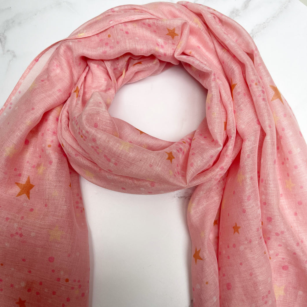 Pink Star Scarf