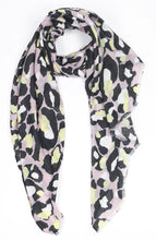 Load image into Gallery viewer, Yellow Neutral Leopard Scarf
